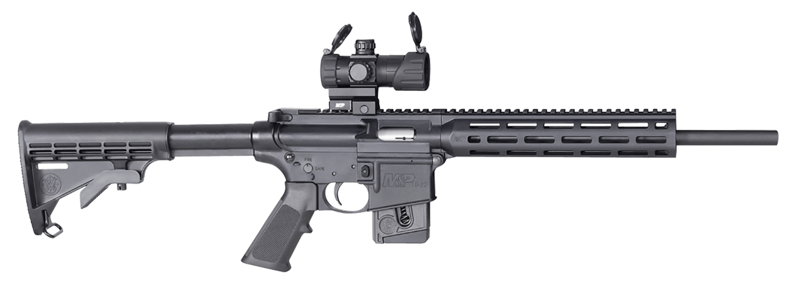 Smith & Wesson 12724 M&P15 Sport *State Compliant 22 LR 10+1 16.50" Black Barrel, Matte Black Aluminum Receiver w/Picatinny Rail, M-LOK Handguard, Black Fixed Synthetic Stock, Black Polymer Grip, S&W