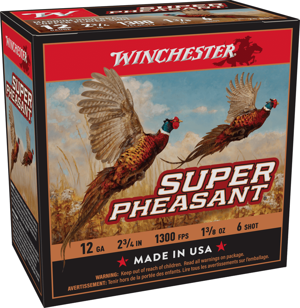 Winchester Ammo X12PH6 Super Pheasant Magnum High Brass 12Gauge 2.75" 1 3/8oz 6Shot 25 Per Box/10 Case