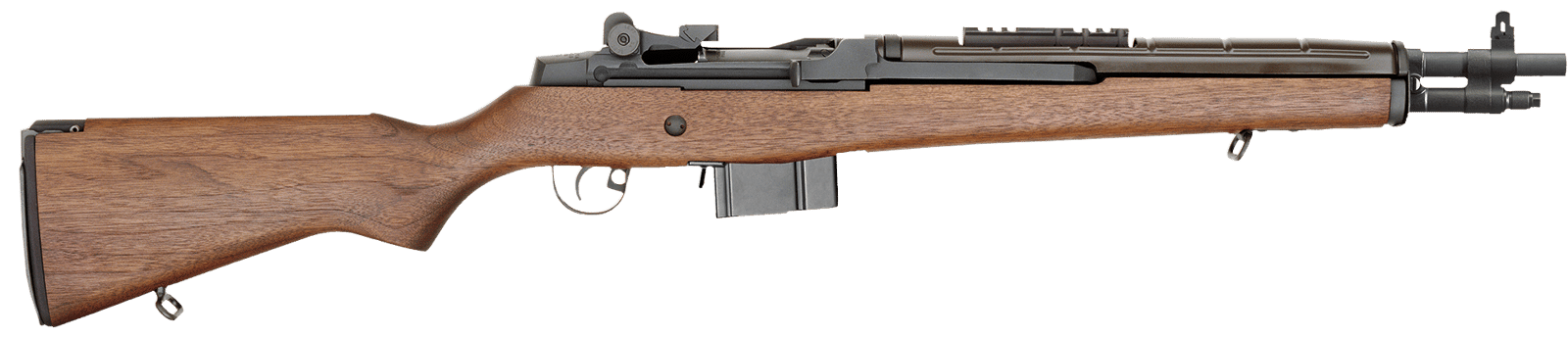 Springfield Armory AA9122NT M1A Scout Squad *NY Compliant 7.62x51mm NATO 10+1 18" Black Parkerized Carbon Steel Barrel, Black Parkerized Picatinny Rail Steel Receiver, Walnut Fixed Stock