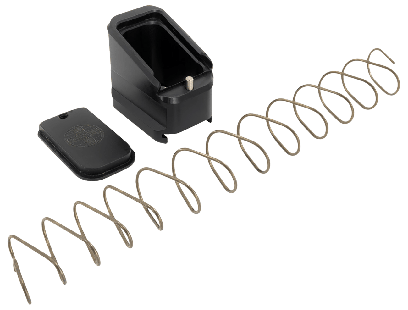 Shield Arms CZP10CME5BLK Magazine Extension  for CZ P10-C/P07, 5rd (9mm), 4rd (40S&W), Black Aluminum