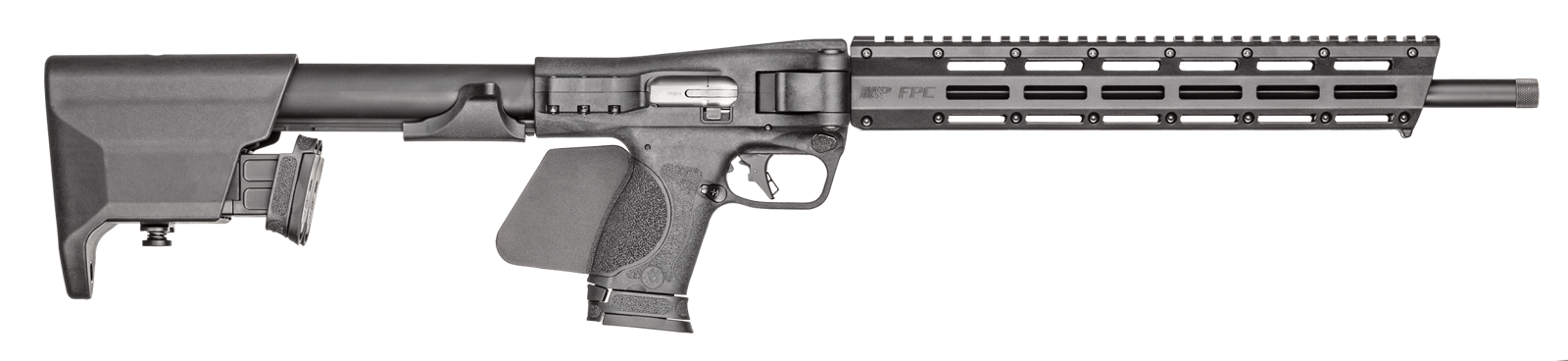 Smith & Wesson 14142 M&P FPC *CA Compliant 9mm 10+1 16.25" Black Oxide Steel Barrel Black Anodized Picatinny Rail Aluminum Receiver M-LOK Handguard Folding Black Synthetic Stock Black Backstrap Grip