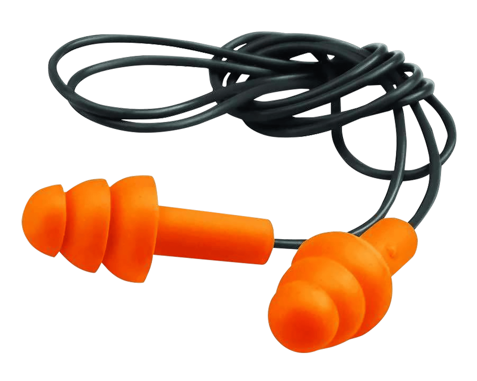 Walker's GWPEPCORD2PK Corded Foam Ear Plugs 25 dB In The Ear Orange/Black Adult 2 Per Pack