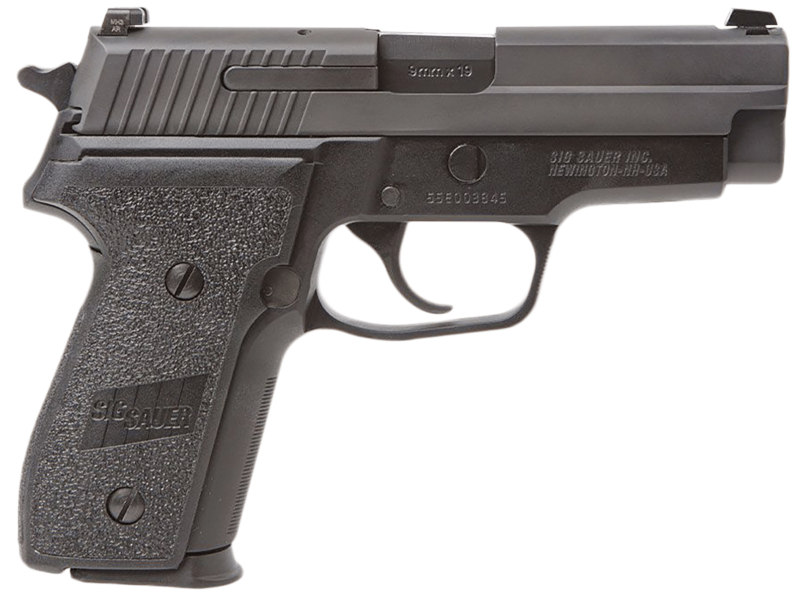 Sig Sauer M11A110 P229 M11-A1 9mm Luger Caliber with 3.90" Barrel, 10+1 Capacity, Black Hardcoat Anodized Finish Aluminum Frame, Serrated Black Nitron Stainless Steel Slide & Polymer Grip