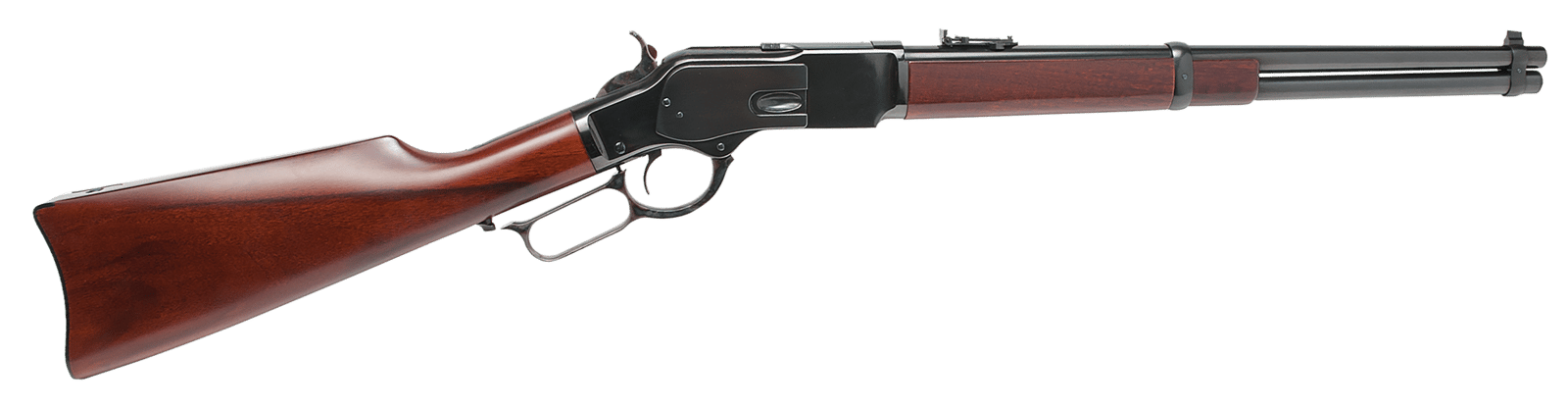 Cimarron CA2057AS1 1873 US Marshal Indian Territory Carbine 357 Mag 9+1 18.50" Blued Round Barrel, Fixed Walnut Stock