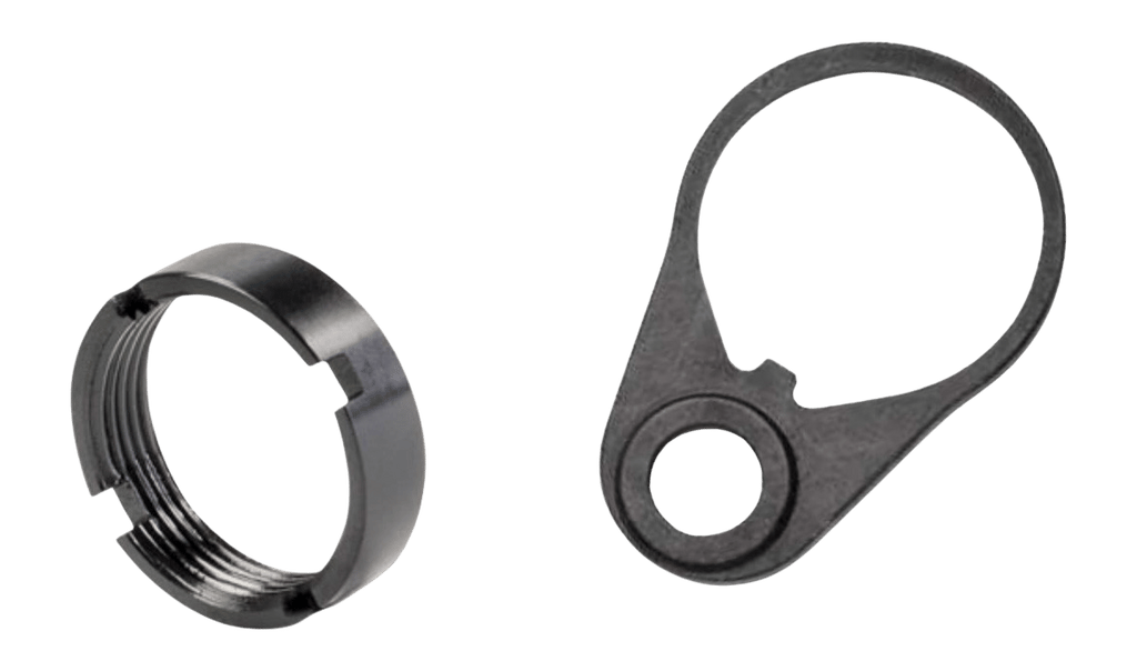 White Label Armory WLA-BUF-7007-01 Quick Detach End Plate Kit Black Aluminum/Steel AR-15