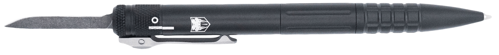 CobraTec Knives CNCOTFPBLKGEN2 Tactical Pen Gen II Black Aluminum D2 Steel Blade, Includes Pocket Clip
