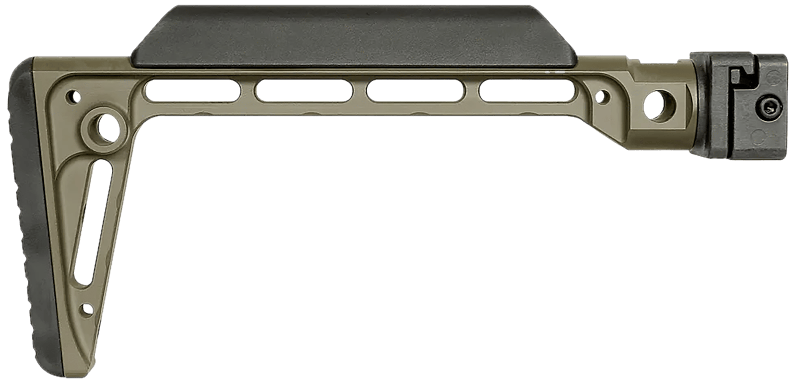 Midwest Industries MIMINSFODG Minimalistic Side Folding Stock ODG 6061 Aluminum Folding