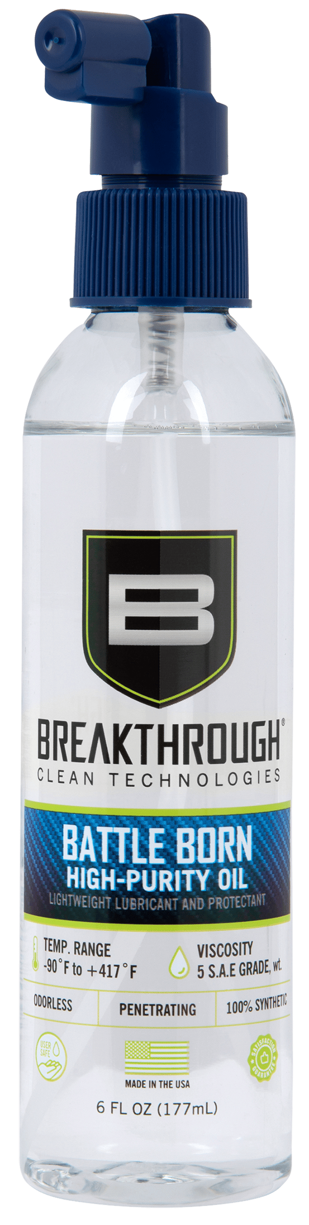 Breakthrough Clean BTO6OZ Battle Born High-Purity Oil 6 oz Spray