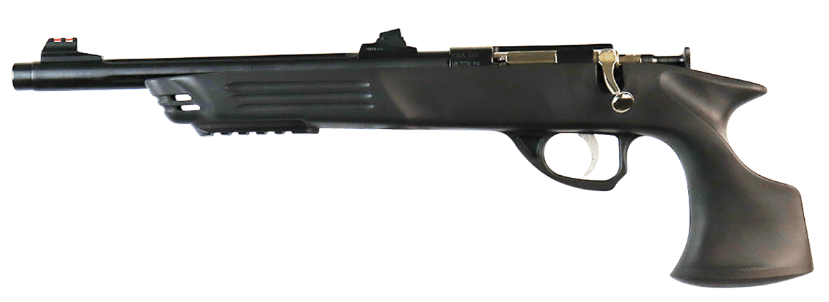 Crickett KSA693 Adult Pistol  22 LR 1rd 10.50" Blued Threaded Barrel w/Cap, Williams Fire Sights, Integrated Picatinny Accessory Rail, Synthetic Grip, Rebounding Firing Pin Safety