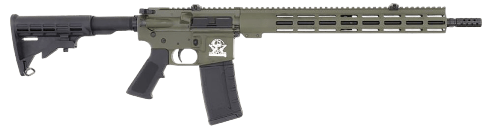 Great Lakes Firearms GL15223ODG AR-15  223 Wylde 30+1 16" Black Nitride Threaded Barrel, OD Green Cerakote Aluminum Receiver w/Picatinny Rail, M-LOK Handguard, Black Polymer Stock, Mil-Spec Grip