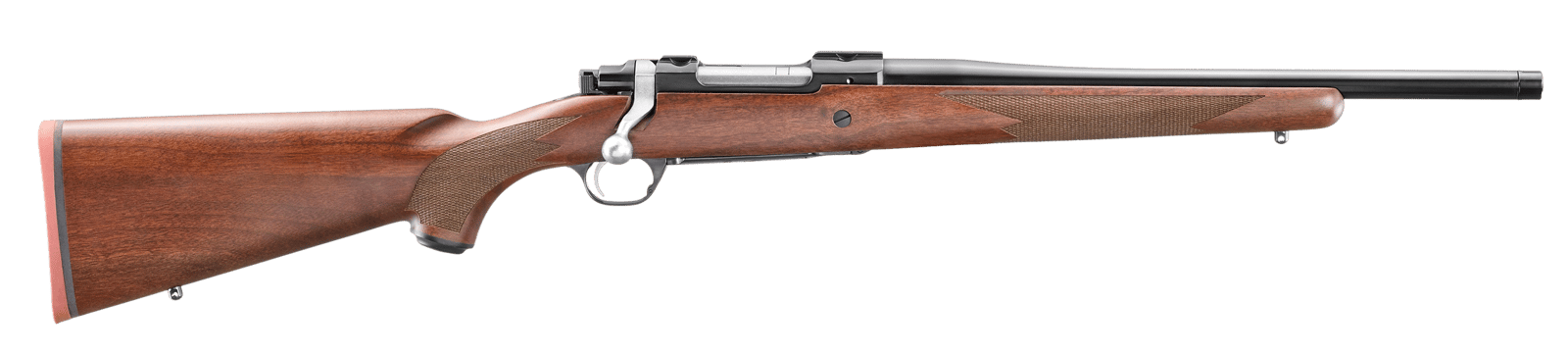 Ruger 67102 Hawkeye Hunter 243 Win 4+1 16.60" Satin Blued Threaded Barrel, Satin Blued Steel Receiver w/Integral Scope Mount, American Walnut Fixed Stock, Right Hand