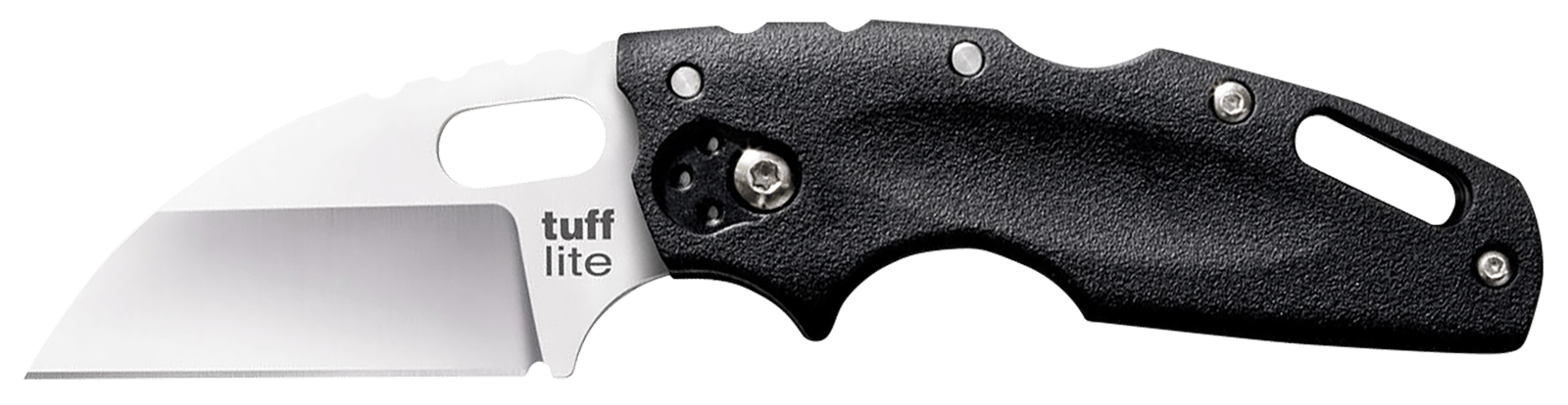 Cold Steel CS20LTZ Tuff Lite  2.50" Folding Sheepsfoot Plain AUS-8A SS Blade, 3.50" Black Textured Griv-Ex Handle