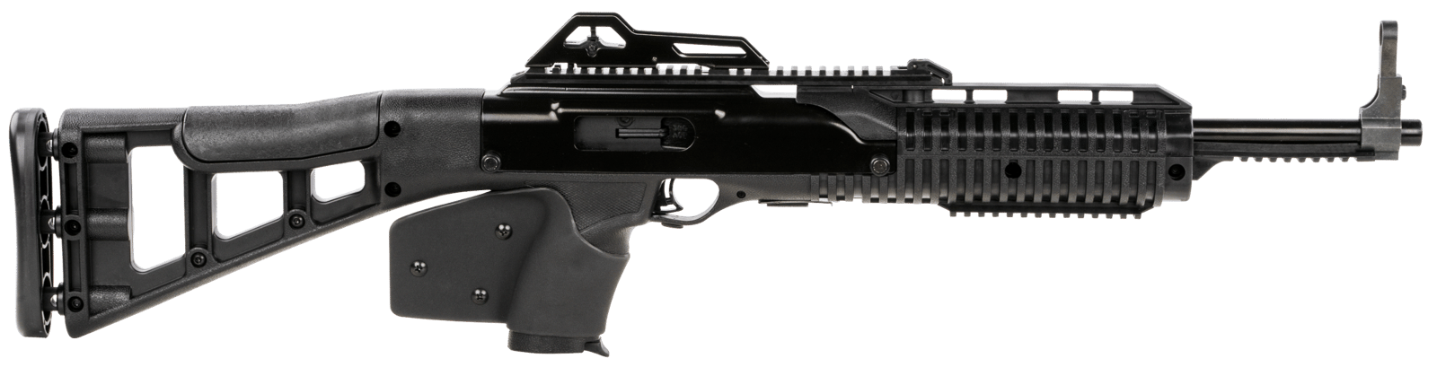 Hi-Point 3895TSCA 3895TS Carbine *CA Compliant 380 ACP Caliber with 16.50" Barrel, 10+1 Capacity, Black Metal Finish, Black All Weather Skeletonized Stock & Black California Paddle Grip Right Hand