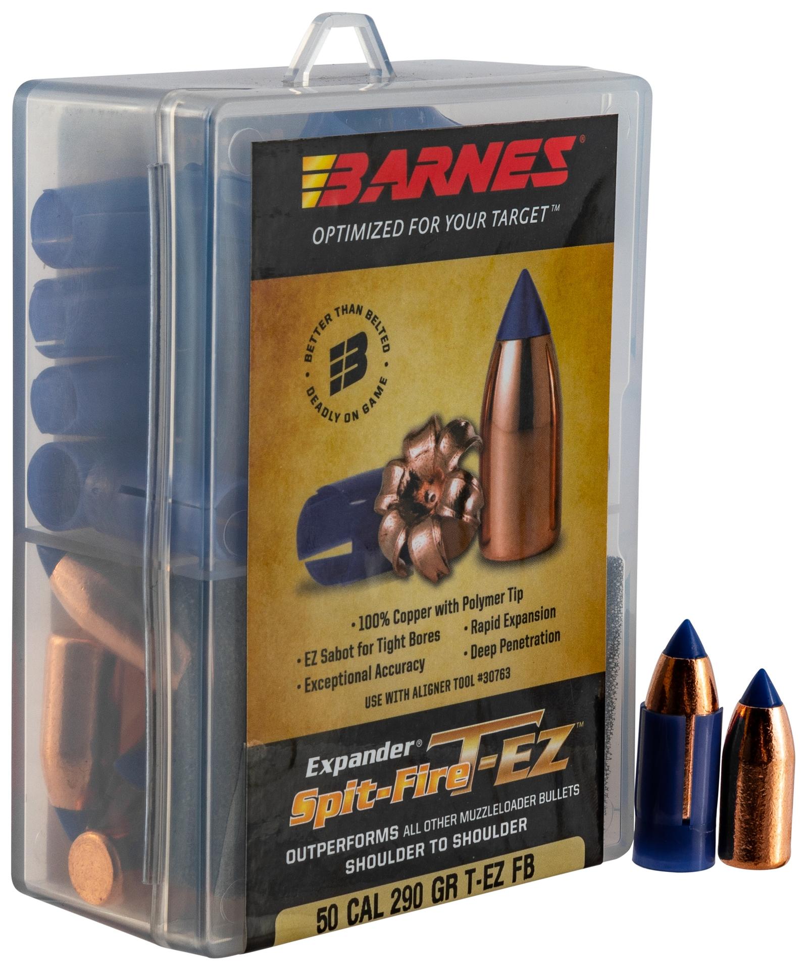 Barnes Bullets 30607 Spit-Fire T-EZ Muzzleloader 50 Spit-Fire T-EZ FB 290gr 24rd/Box