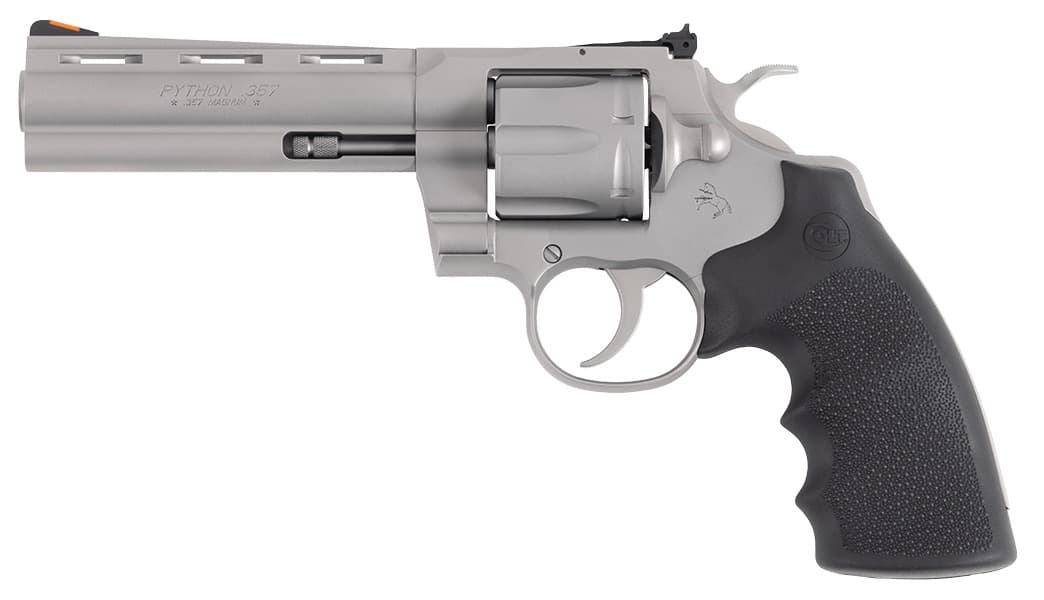 CLT PYTHON 357MAG 5 MATTE SS RUBBER