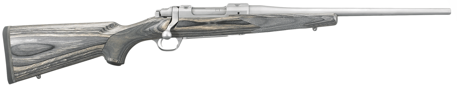 Ruger 17111 Hawkeye Compact Compact 7mm-08 Rem 4+1 16.50"  Matte Stainless Steel Barrel, Integral Scope Mounts Stainless Steel Receiver, Black Fixed Laminate Stock