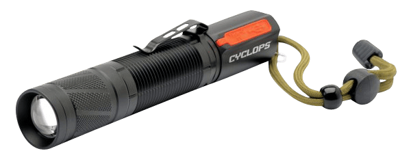 Cyclops CYCTF1200RC FX1200 Pocket Flashlight  Black 210/1200 Lumens White LED