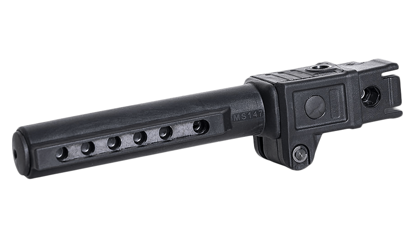 NcStar VG147 Folding Mil-Spec Stock Tube  Black for AK-Platform