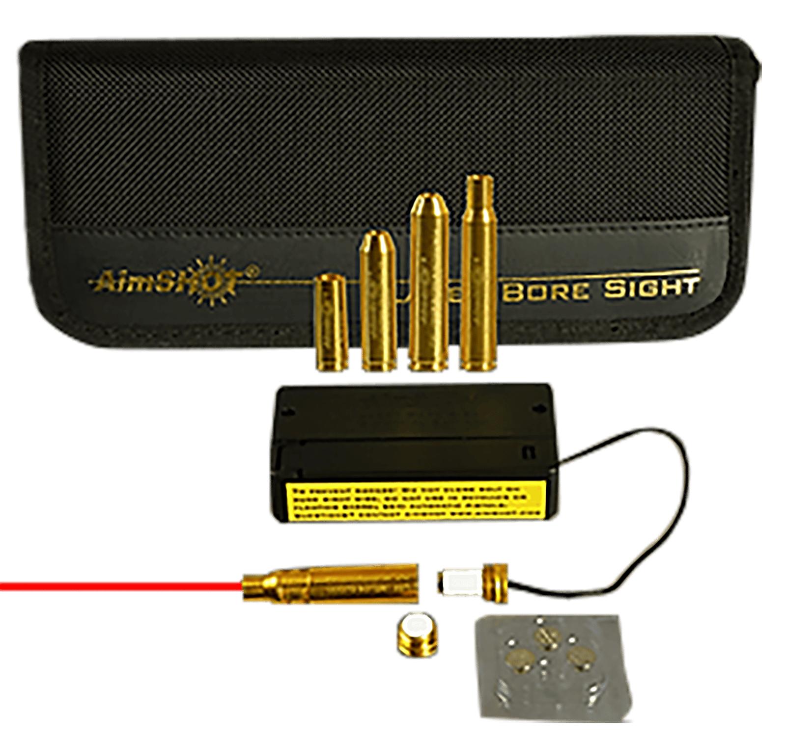 Aimshot MBSKIT3 Modular Rifle Boresighter Kit 243/308 Win/7.62x54mm Chamber Brass