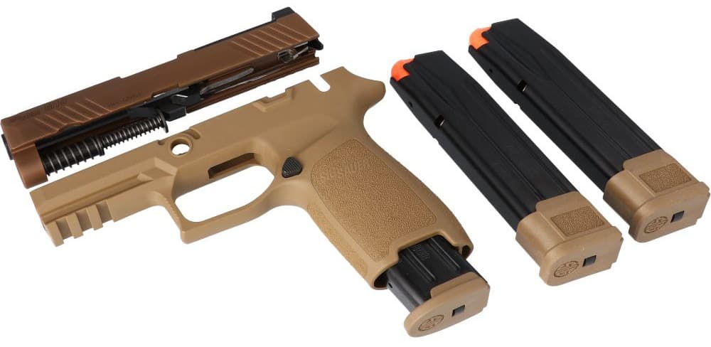 SIG CAL-X KIT P320-M18 9MM CARRY COYOTE 17/21RD