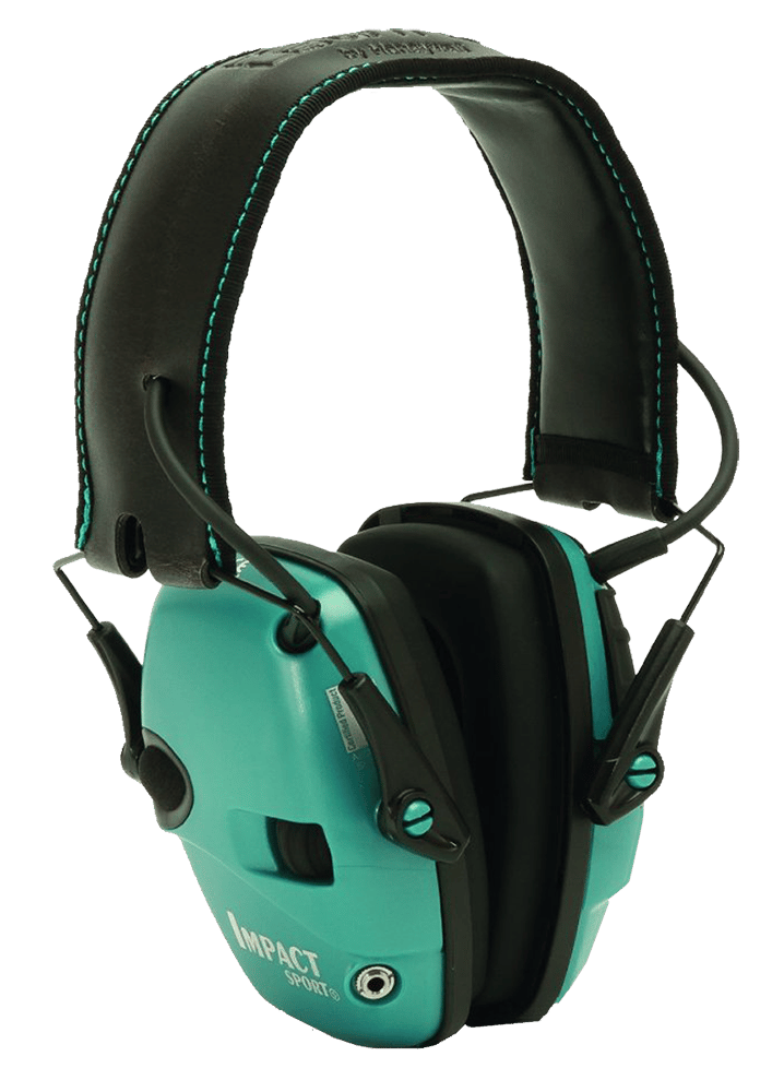 Howard Leight R02521 Impact Sport Electronic Muff 22 dB Over the Head Black/Teal Adult 1 Pair