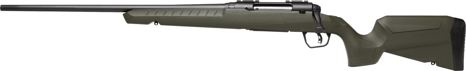 Savage Arms 32127 Axis 2 Compact 223 Rem 4+1 20" Matte Black Heavy Sporter Barrel, Matte Black Drilled & Tapped Carbon Steel Receiver, Fixed Green Synthetic Stock Left Hand