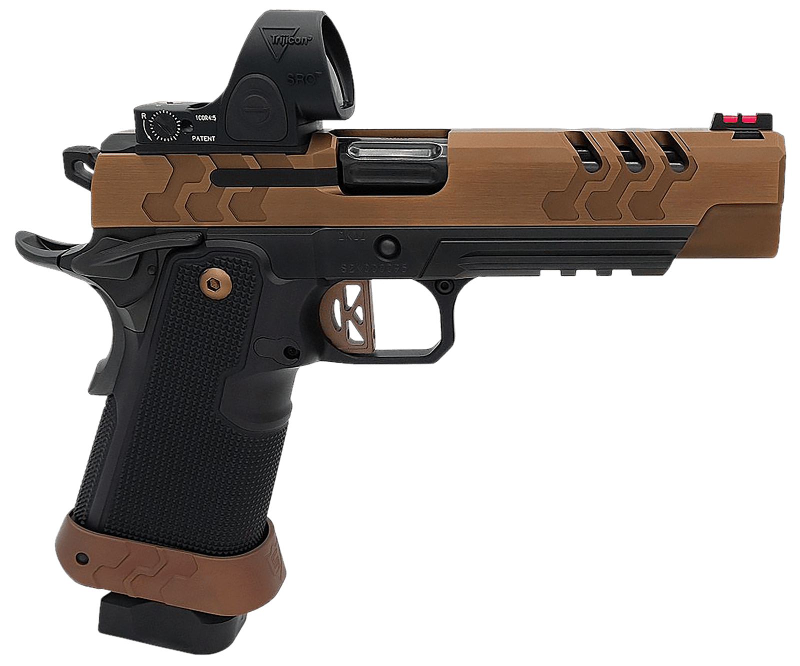 Kimber Mfg.,inc 3500055 2K11 Target (OI)  9mm 20+1 5" High Polished w/ Coyote PVD, Brush Polish Flats w/ DLC Coating Stainless Steel Slide Aluminum Grip