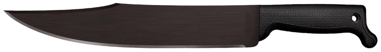 Cold Steel CS97BWM12S Bowie  12" Black Matte Baked-On Anti Rust 65Mn Carbon Steel Blade, Black Polypropylene Handle, 17.63" Long, Includes Sheath