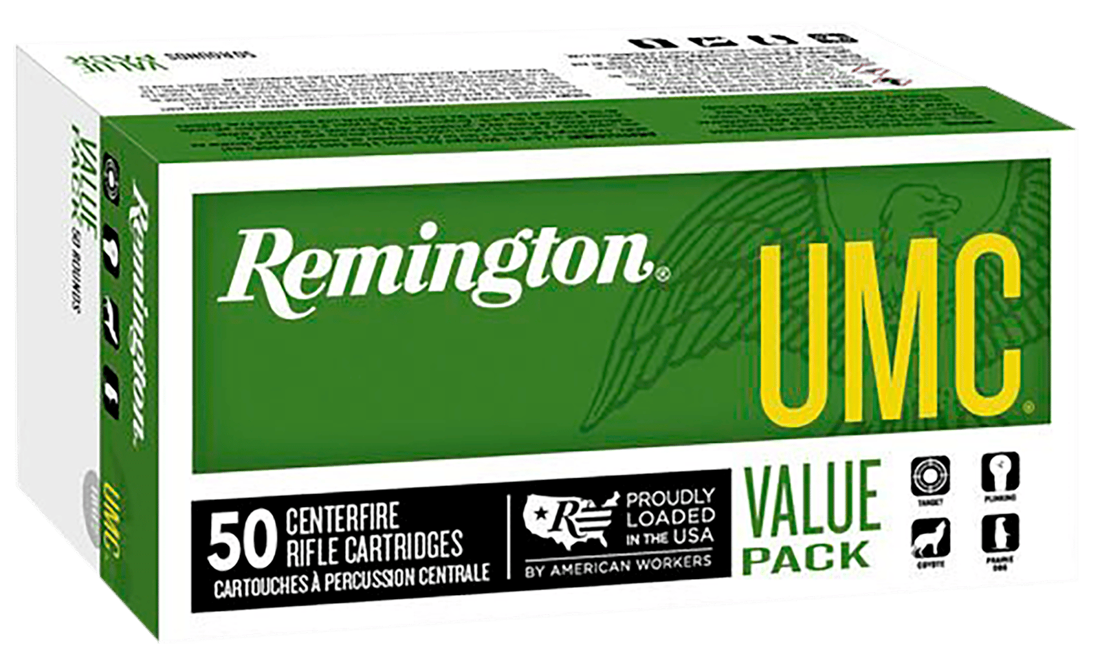 Remington Ammunition 23908 UMC Value Pack 223Rem 50gr Jacketed Hollow Point 50 Per Box/8 Case