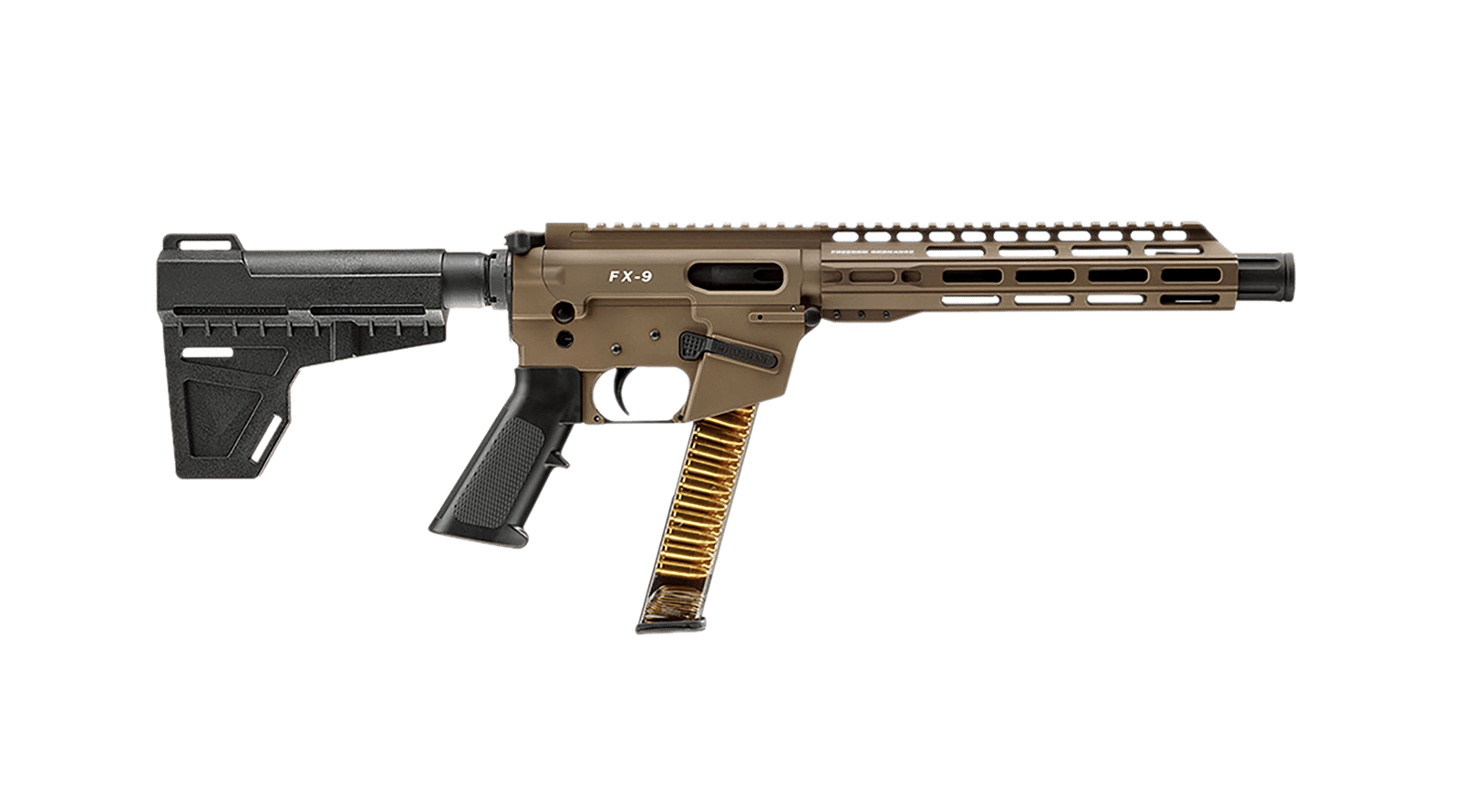 FREEDOM ORDNANCE FX9P10-FDE FX9P 9mm Luger 31+1 10" Flat Dark Earth