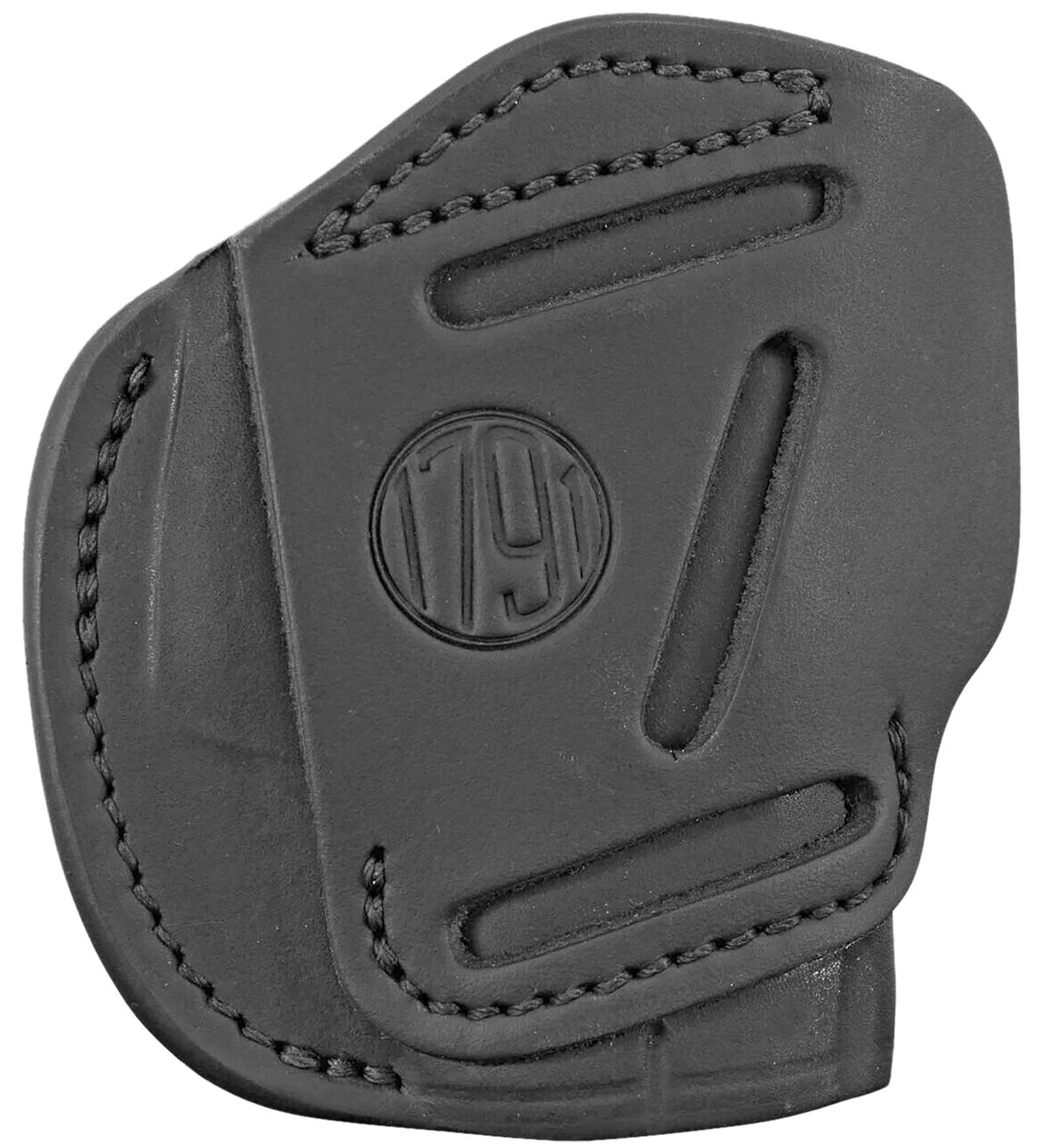 1791 Gunleather 3WH2SBLA 3-Way  IWB/OWB Size 02 Stealth Black Leather Belt Loop Compatible w/ Ruger LCP Compatible w/ Glock 42 Compatible w/ S&W Bodyguard Ambidextrous Hand