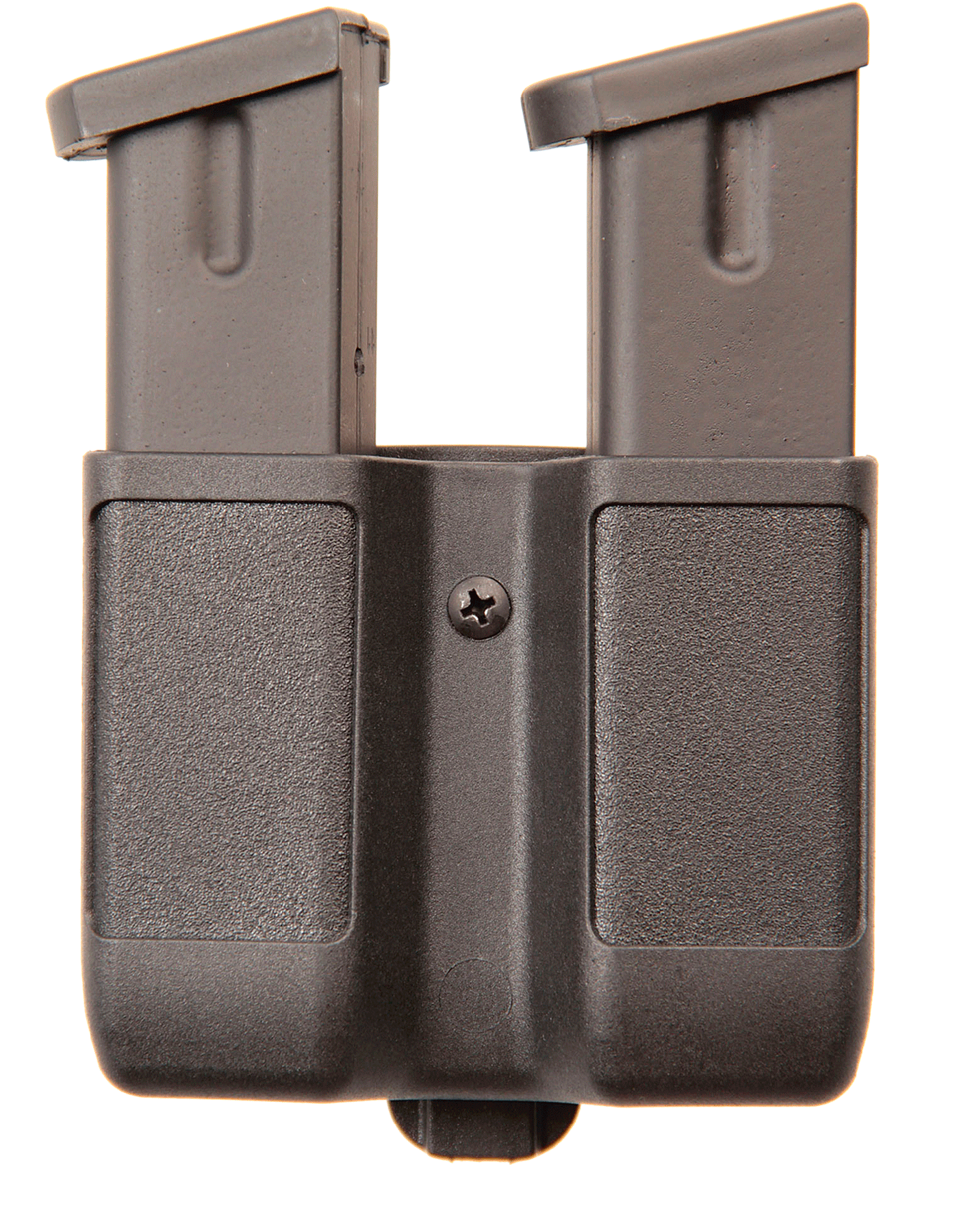 Blackhawk 410610PBK Double Mag Case  Black Polymer Belt Clip Compatible w/ Double Stack 9mm/10mm/40/45/357