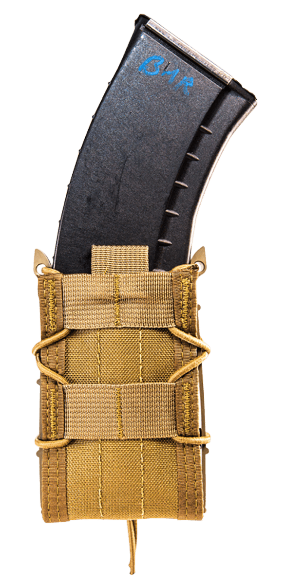 High Speed Gear 11TA00CB TACO Mag Pouch Single Coyote Brown Nylon MOLLE Compatible w/ Rifle