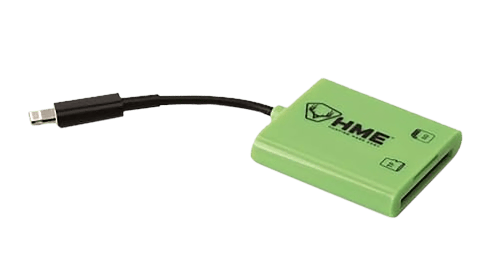 HME HMESDCRIOS Memory Card Reader iOS Fits iPhone/iPad Up To 256GB Black/Green