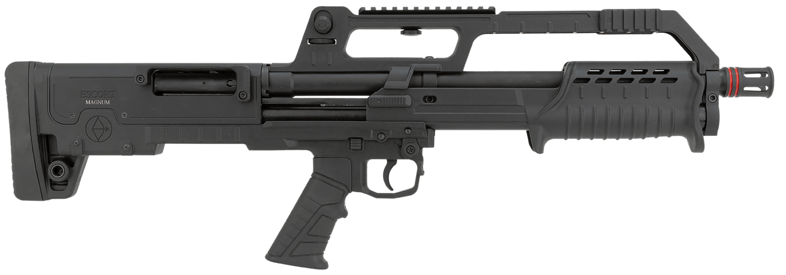 Escort HEBP20180001 BullTac PX 20 Gauge Pump 3" 5+1 18" Black Stainless Steel Barrel, Black Aluminum/Polymer Receiver w/Picatinny Rail, Black Bullpup Synthetic Stock, Black Grip