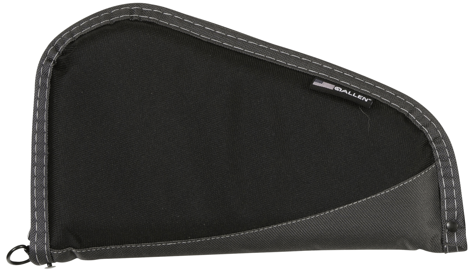 Allen 44411 Deluxe  Handgun Case Black w/Gray Trim, Foam Padding, Non-Absorbent Lining & Lockable Zipper 11" L