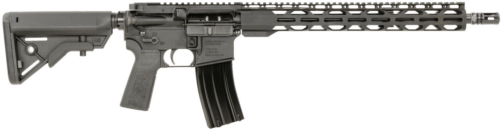 Radical Firearms FR16556SOC15RPR AR-15 RPR 5.56x45mm NATO 16" 30+1, Black, Polymer B5 Bravo Stock & Type 23 Grip, 15" M-Lok
