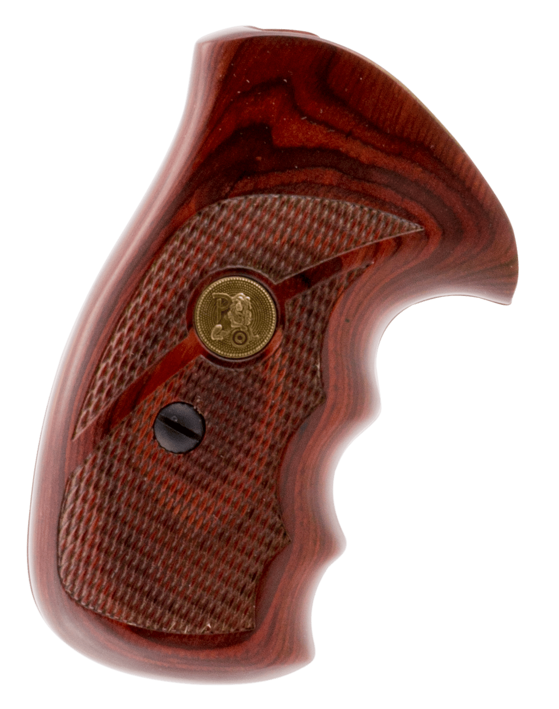 Pachmayr 63020 Renegade Grip Checkered Rosewood Laminate with Finger Grooves for S&W K/L Frame