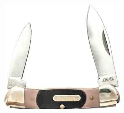 OLD TIMER KNIFE MINUTEMAN 2-BLADE 2" STAINLESS DELRIN