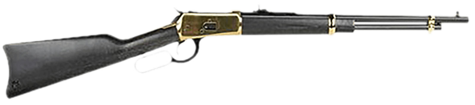 Heritage Mfg H9204418G 92  44 Mag 8+1 18" Black Alloy Steel Barrel, Gold PVD Stainless Steel Receiver, Hardwood Fixed Stock