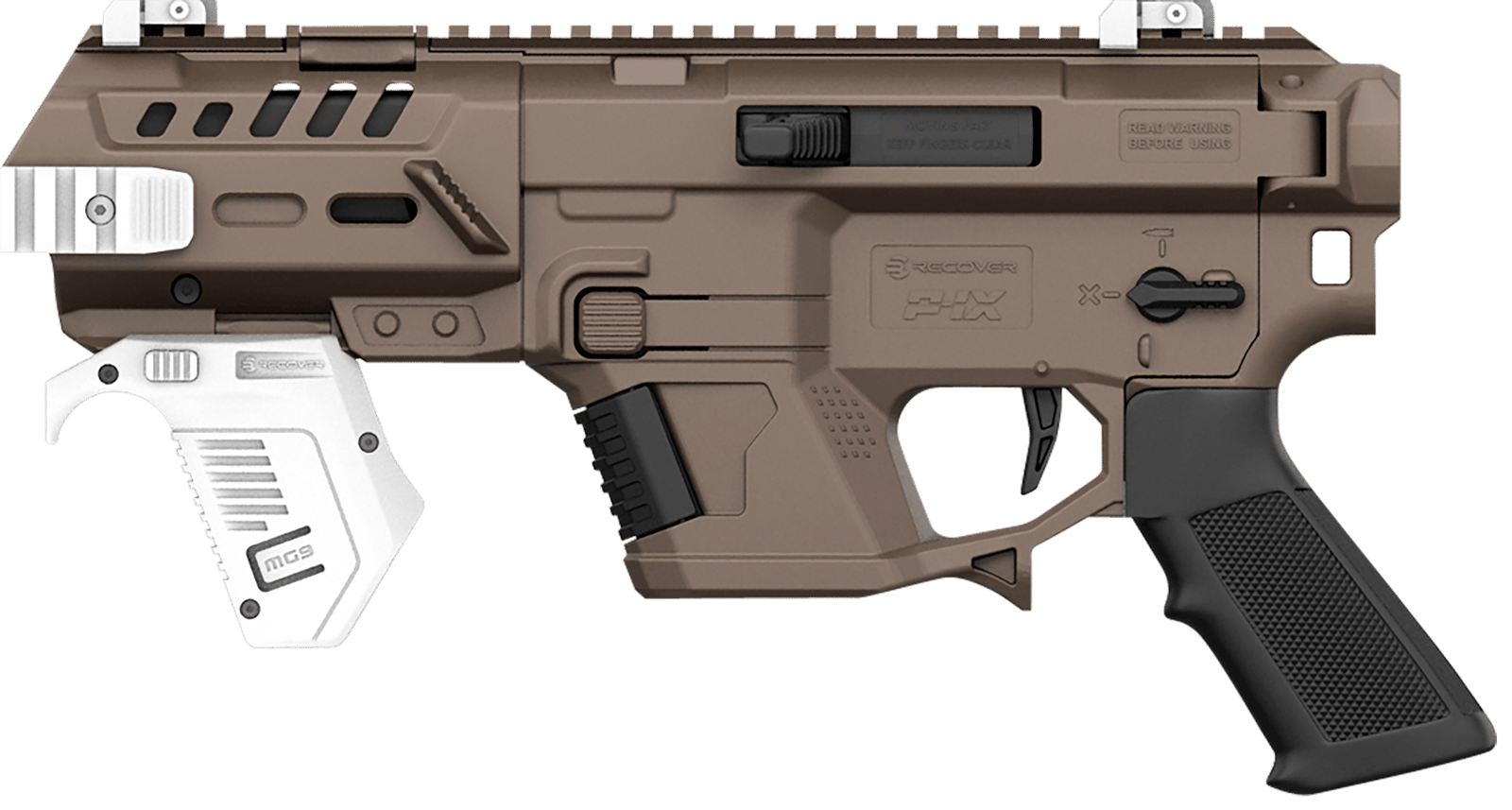 Recover Tactical PIXB02 P-IX AR Platform Compatible w/Glock, Tan