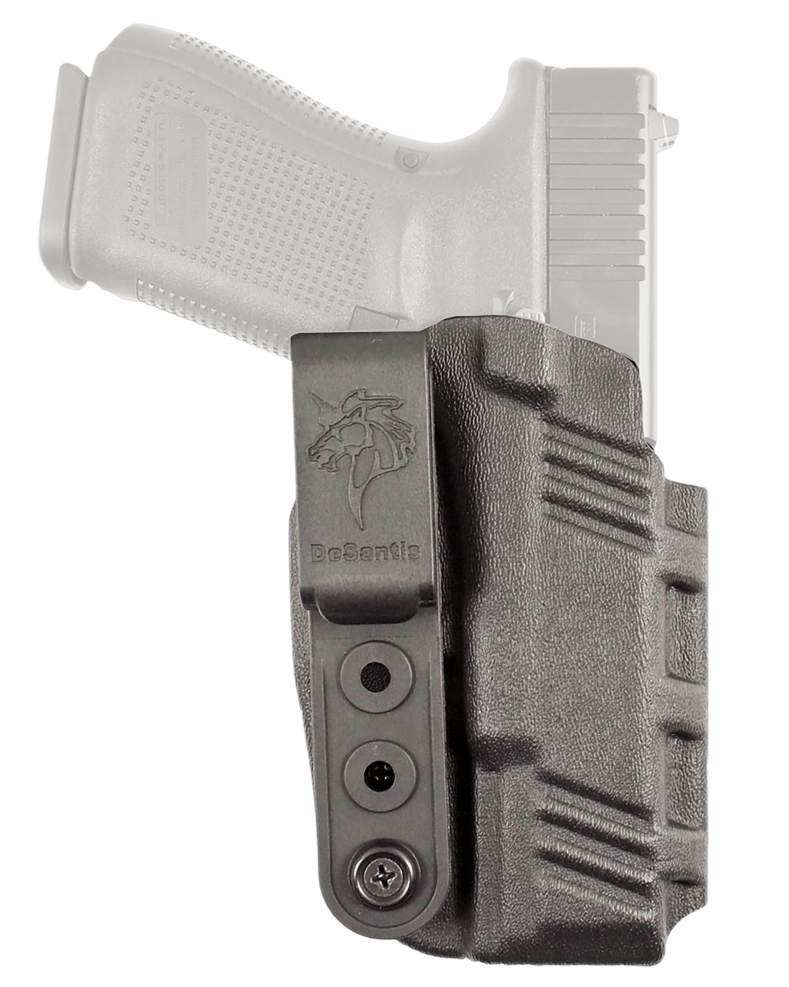 DeSantis Gunhide 137KJA09Z0 Slim-Tuk  IWB Black Kydex Fits S&W Shield X Ambidextrous