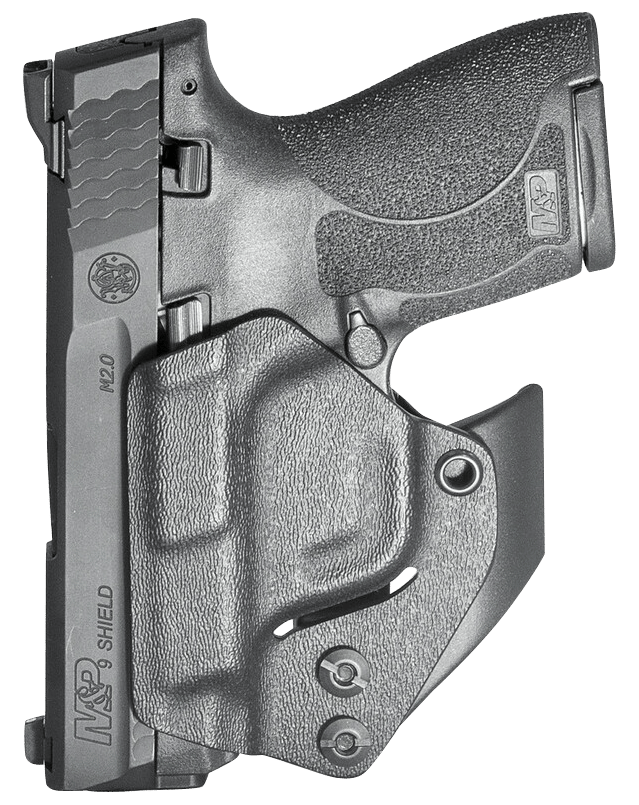 Mission First Tactical H2SWSHAIWBM Minimalist Holster IWB Black Polymer Belt Clip Fits S&W M&P Shield 2.0 9/40/Shield Plus/Shield 1.0 9/40 Ambidextrous
