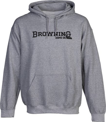 BROWNING HOODIE BACKFENCE HEATHER GRAY LARGE