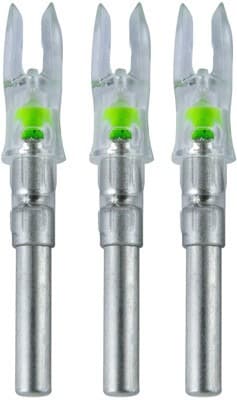 NOCKTURNAL LIGHTED NOCK S-SERIES GREEN 3/PACK