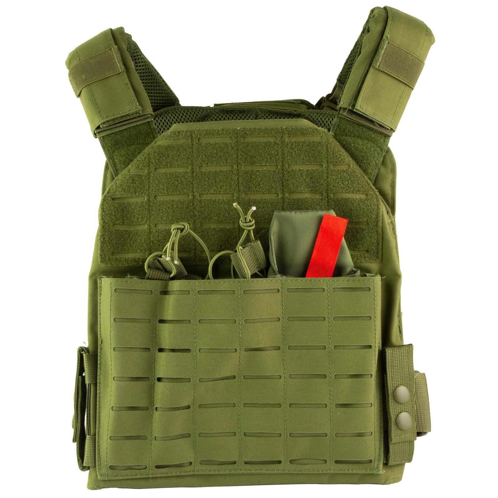 NCSTAR LSR PLATE CARRIER MED-2XL GRN