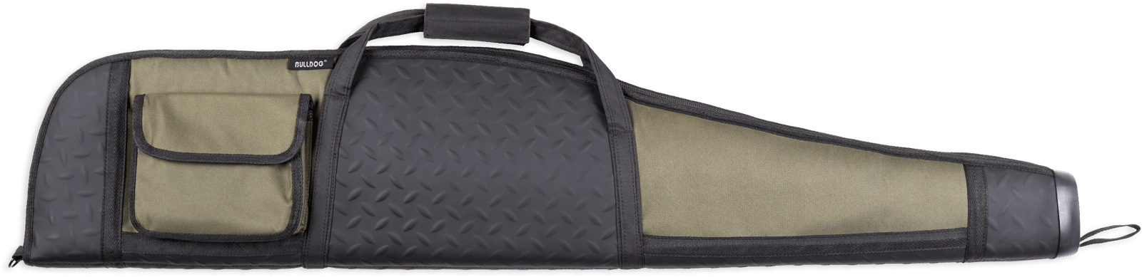 Bulldog BD310 Armor Rifle Case 48" Black with Green Panels Water-Resistant Nylon