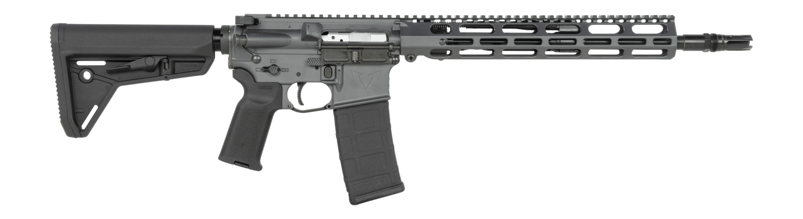 Vktr Industries V31100916648 VK-1 5.56 NATO 30+1 13.70" Black Threaded Barrel, Sniper Gray Cerakote Aluminum Receiver w/Picatinny Rail, M-LOK Handguard, Black Magpul MOE SL Polymer Stock, Magpul K2 Gr