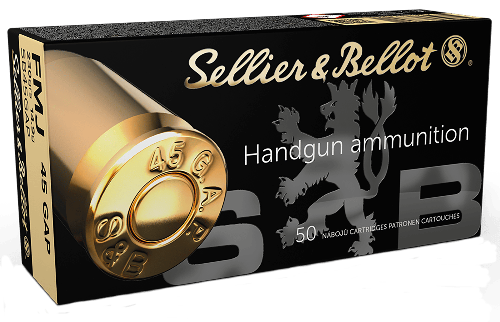 Sellier & Bellot SB45GAP Handgun  45GAP 230gr Full Metal Jacket 50 Per Box/20 Case