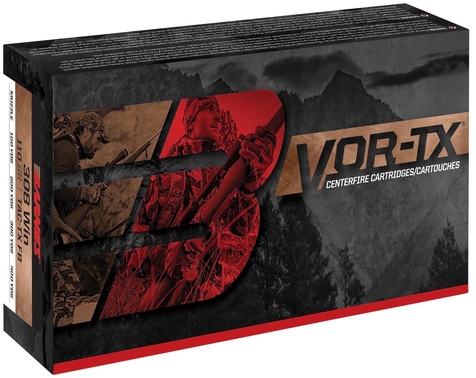 Barnes Bullets 21537 VOR-TX Rifle 300Win Mag 165gr Tipped TSX Boat Tail 20 Per Box/10 Case